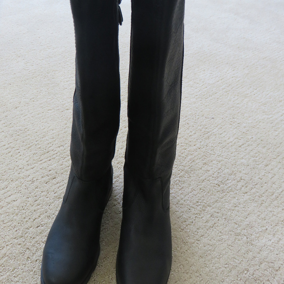 New Sorel Emilie tall leather boots 5.5 6 6.5 7 - Picture 4 of 5